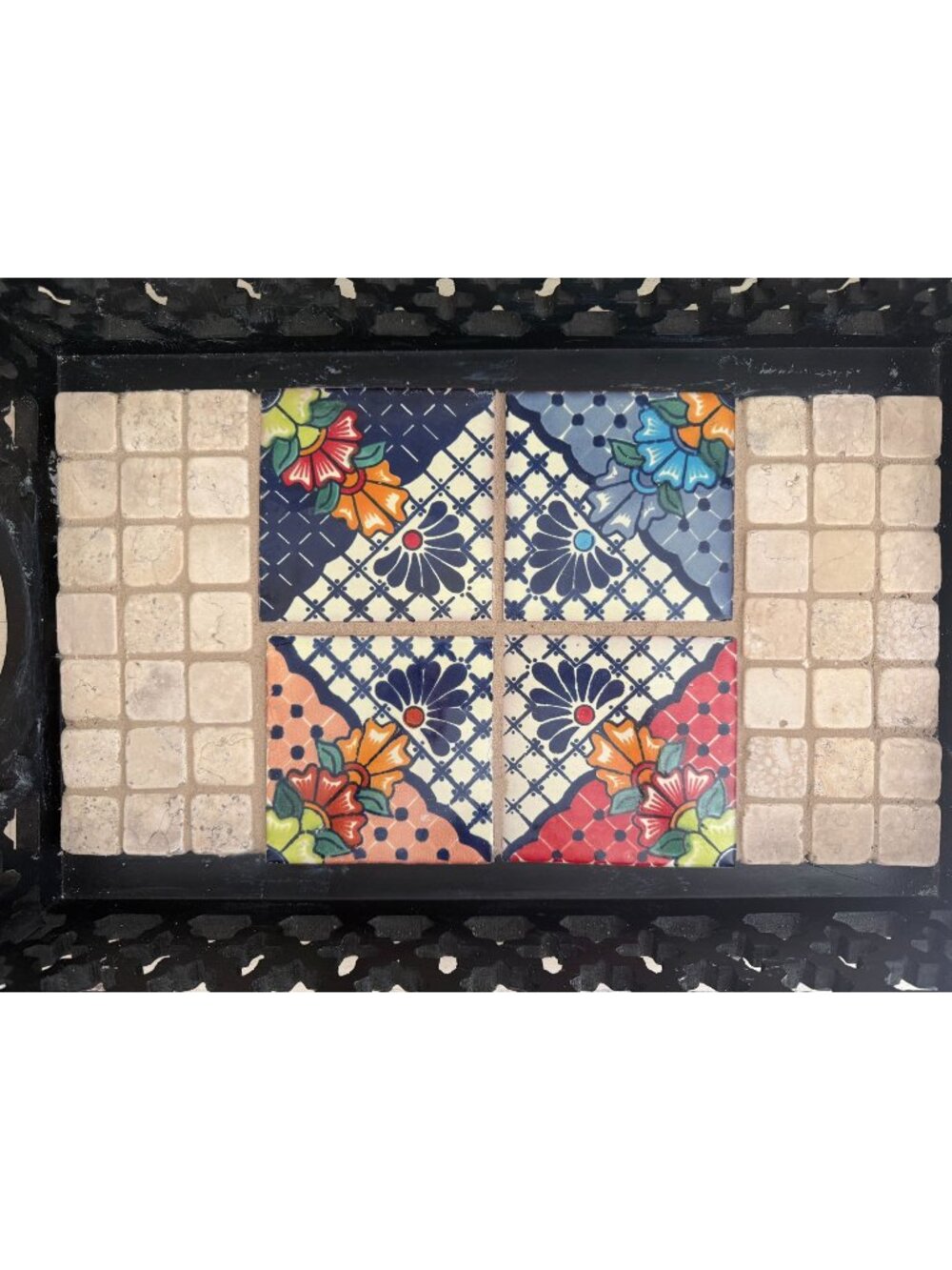 Artisan Crafted Hostess Serving Tray ~ Mosaic Art ~ One of a Kind